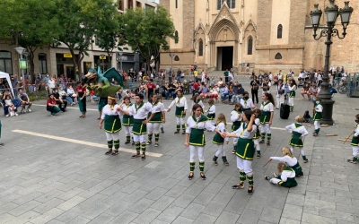 Un moment de l'actuació d'aquest migdia |Roger Benet